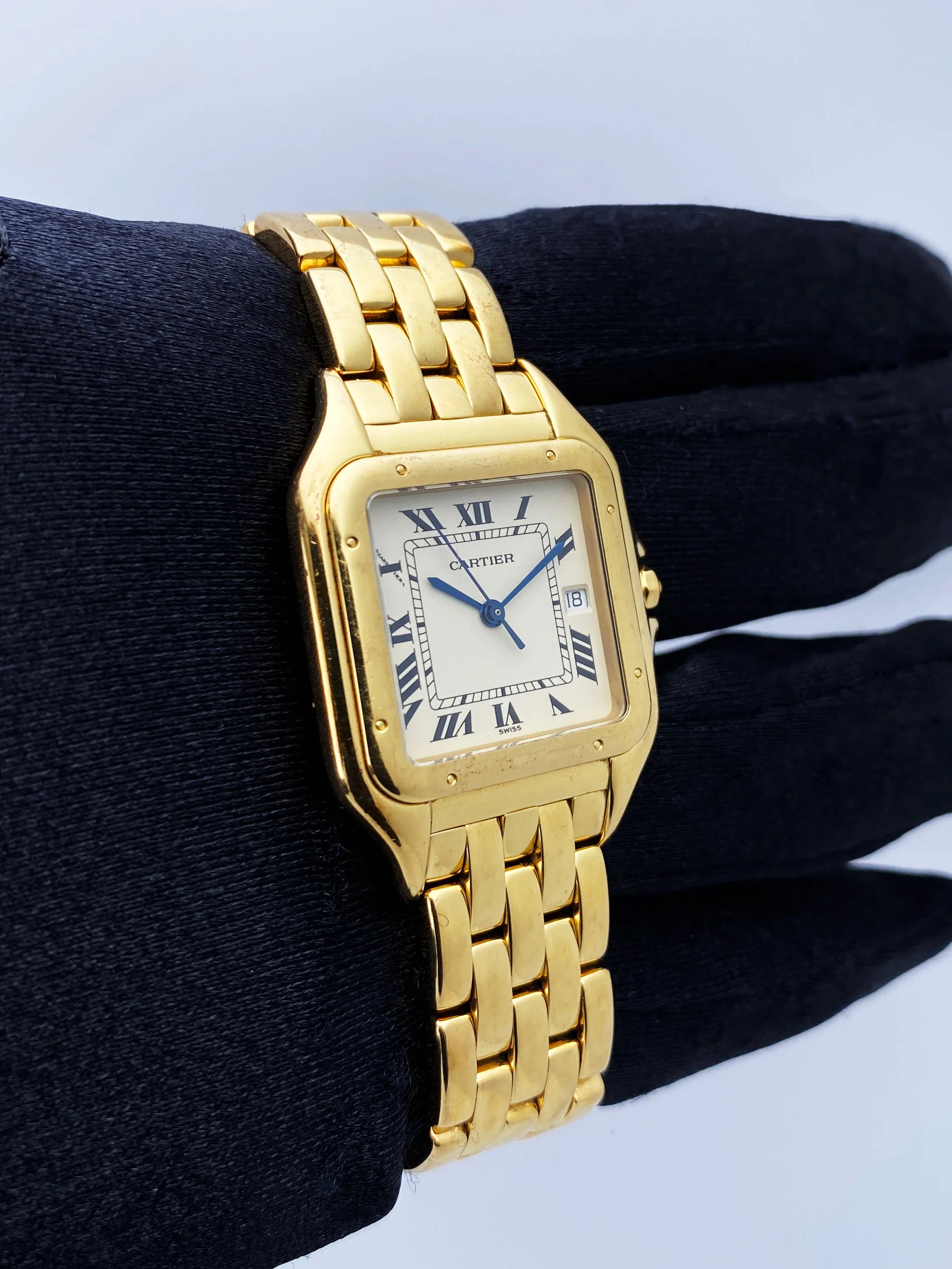 Cartier Panthere Large 18K Yellow Gold Mens Watch