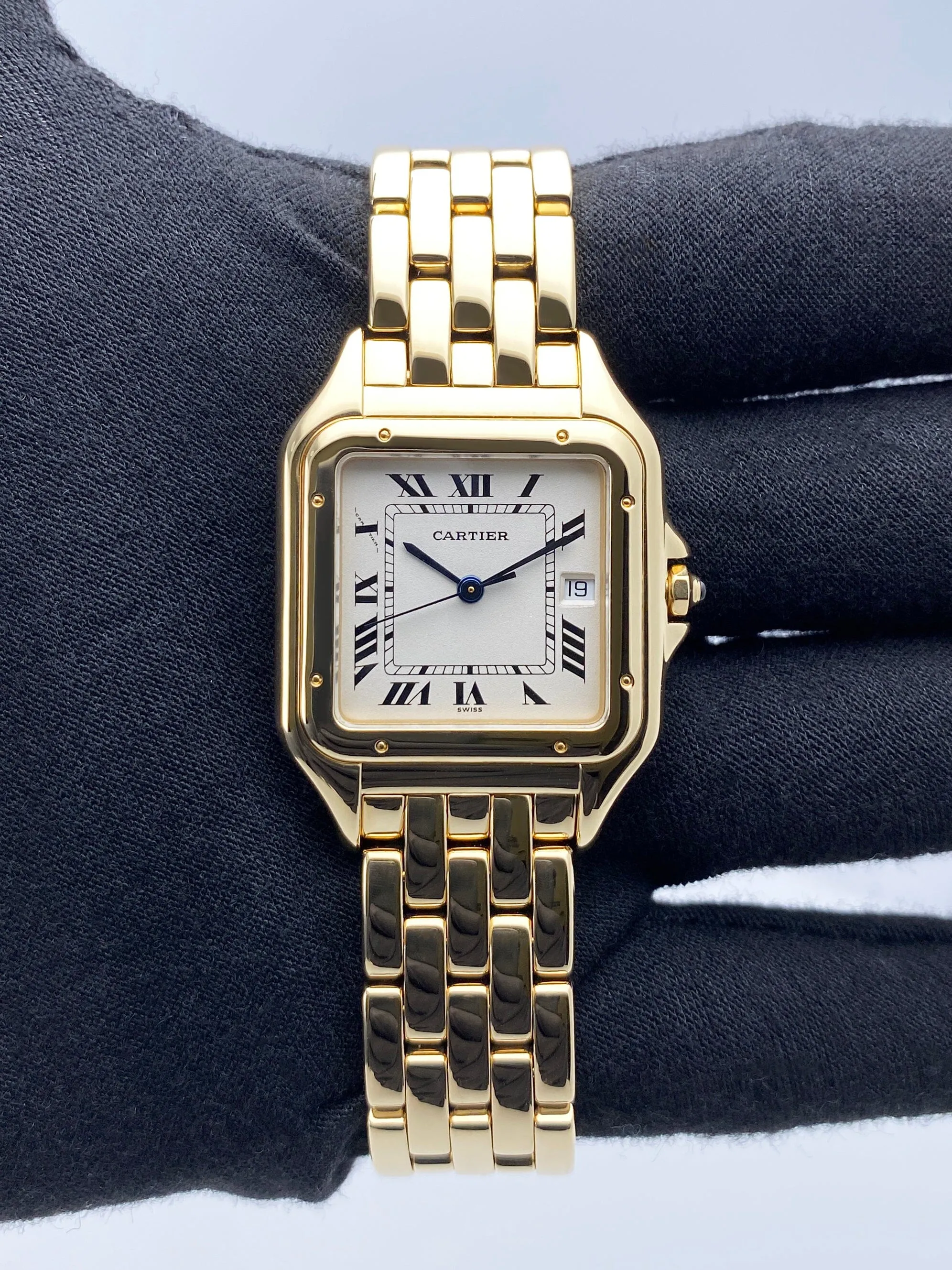 Cartier Panthere Large W25014B9 Mens Watch Box Papers