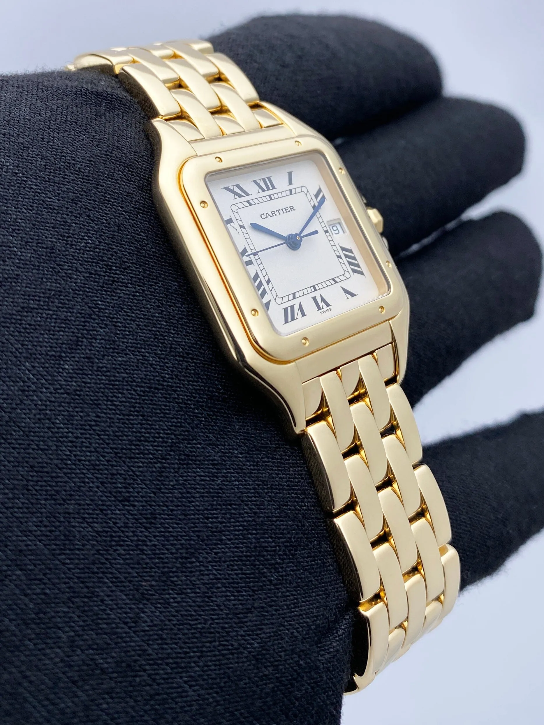 Cartier Panthere Large W25014B9 Mens Watch Box Papers