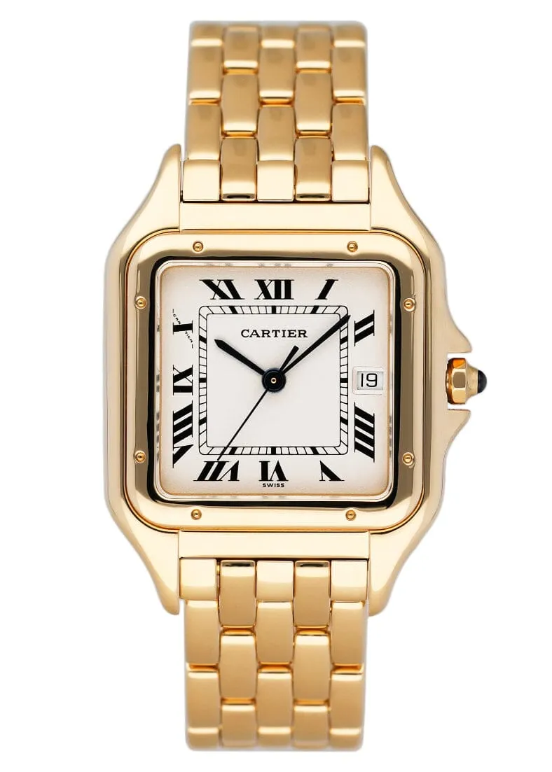 Cartier Panthere Large W25014B9 Mens Watch Box Papers