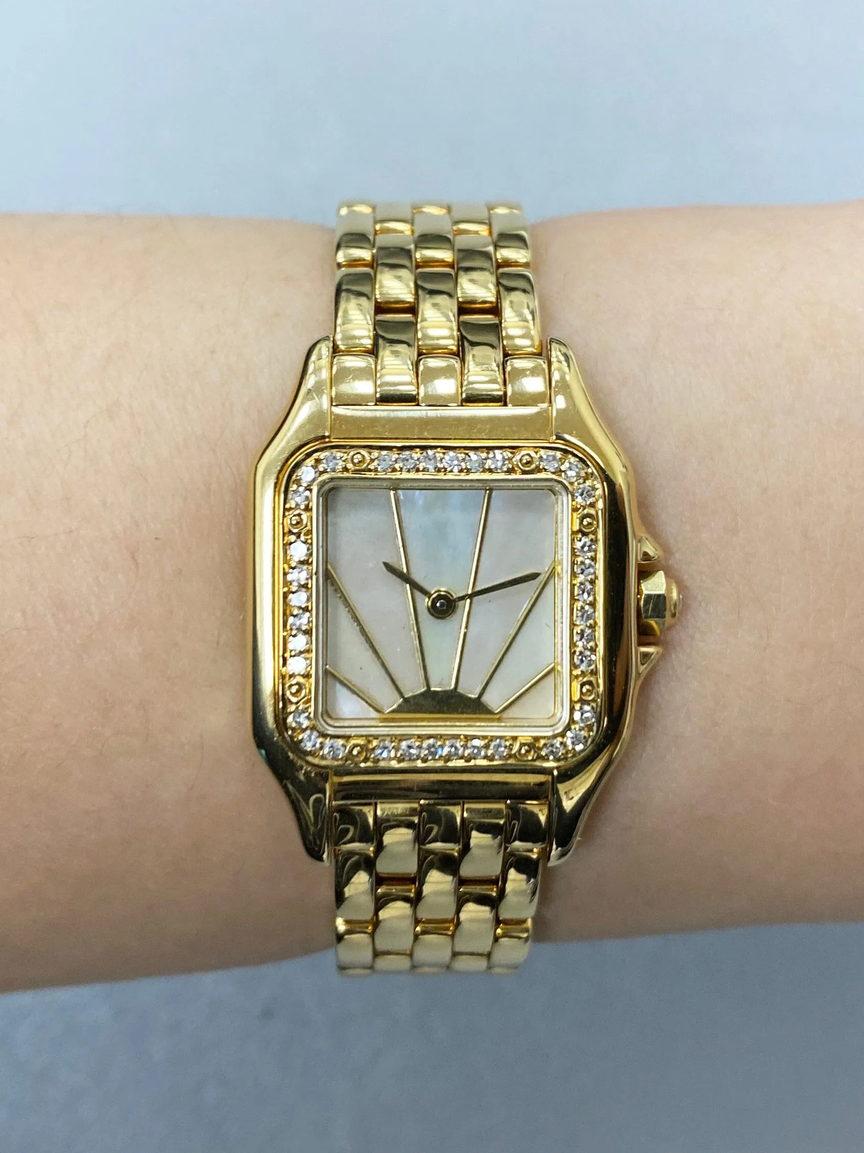Cartier Panthere MOP Diamond Dial Ladies Watch