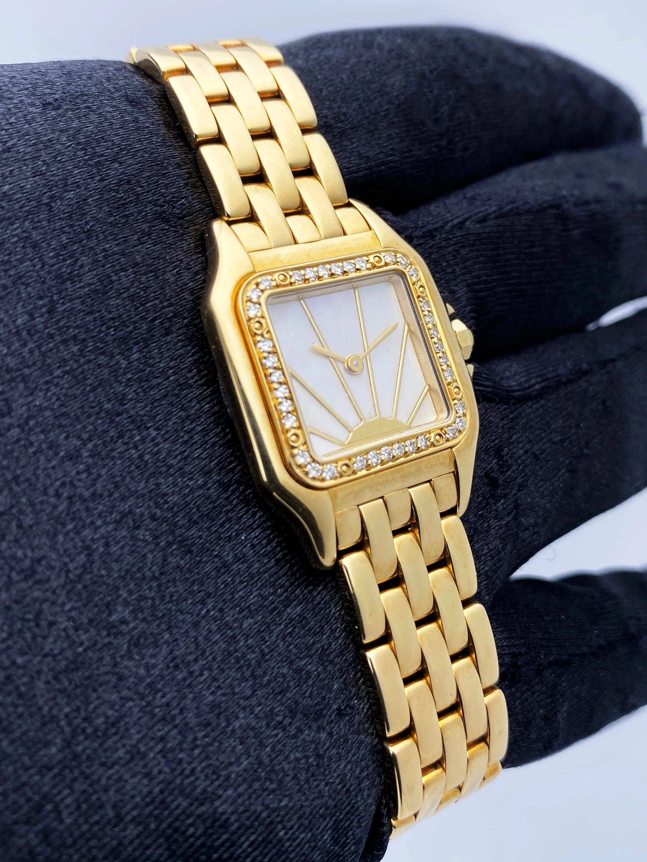 Cartier Panthere MOP Diamond Dial Ladies Watch