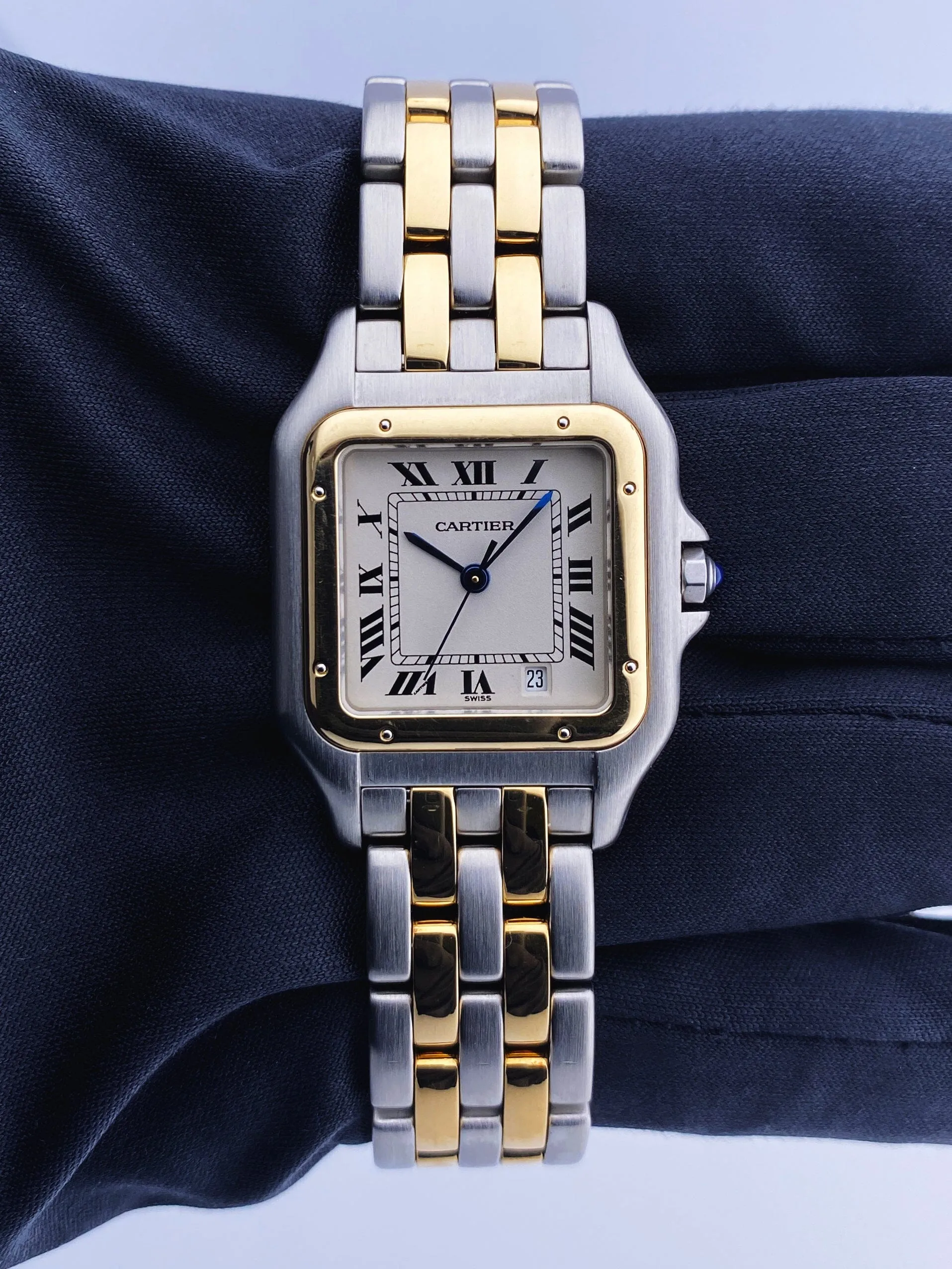 Cartier Panthere W25028B6 Midsize Two Tone Ladies Watch