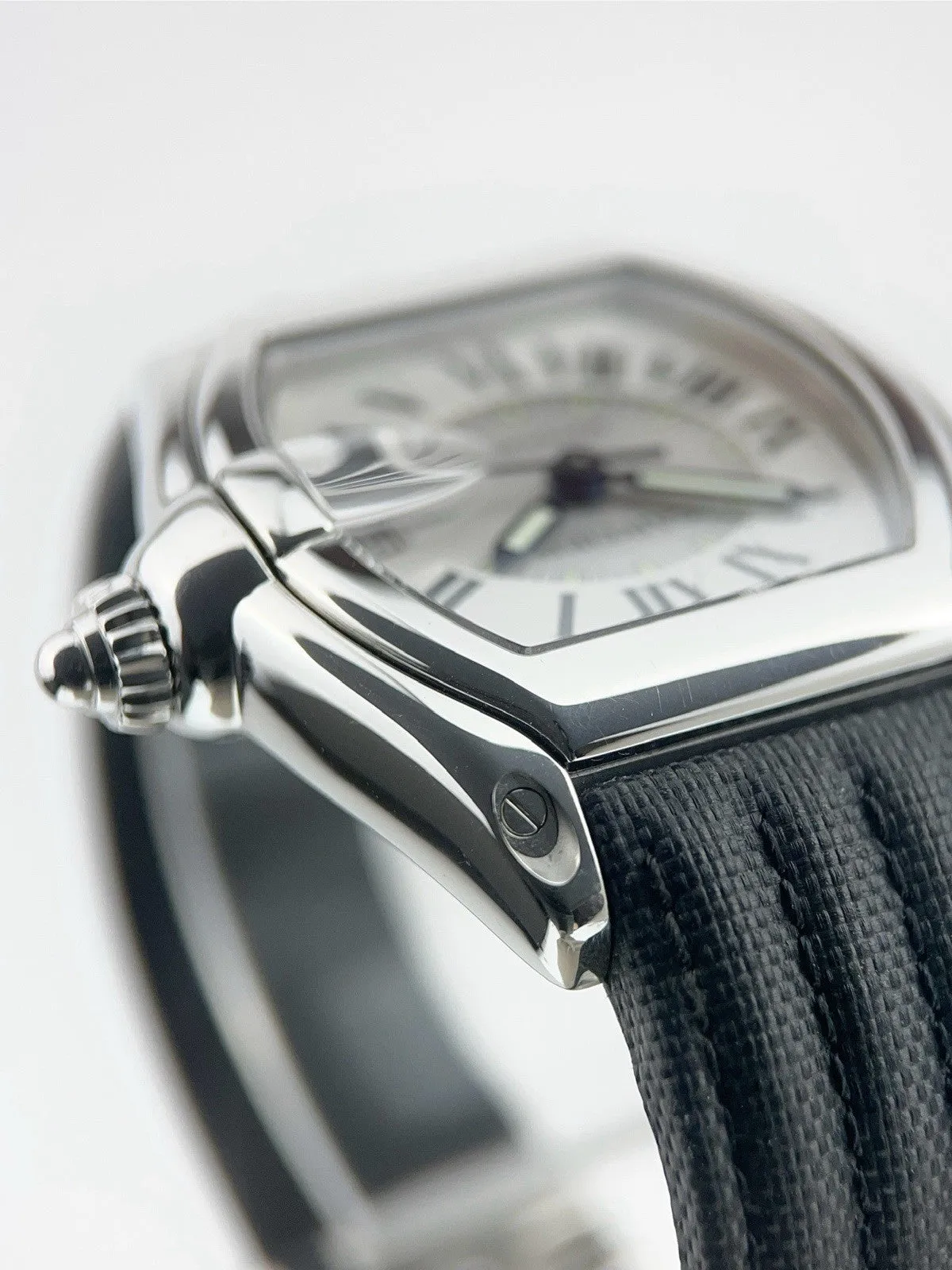 Cartier Roadster Steel Silver Roman Dial 38mm Automatic Men’s W62000V3