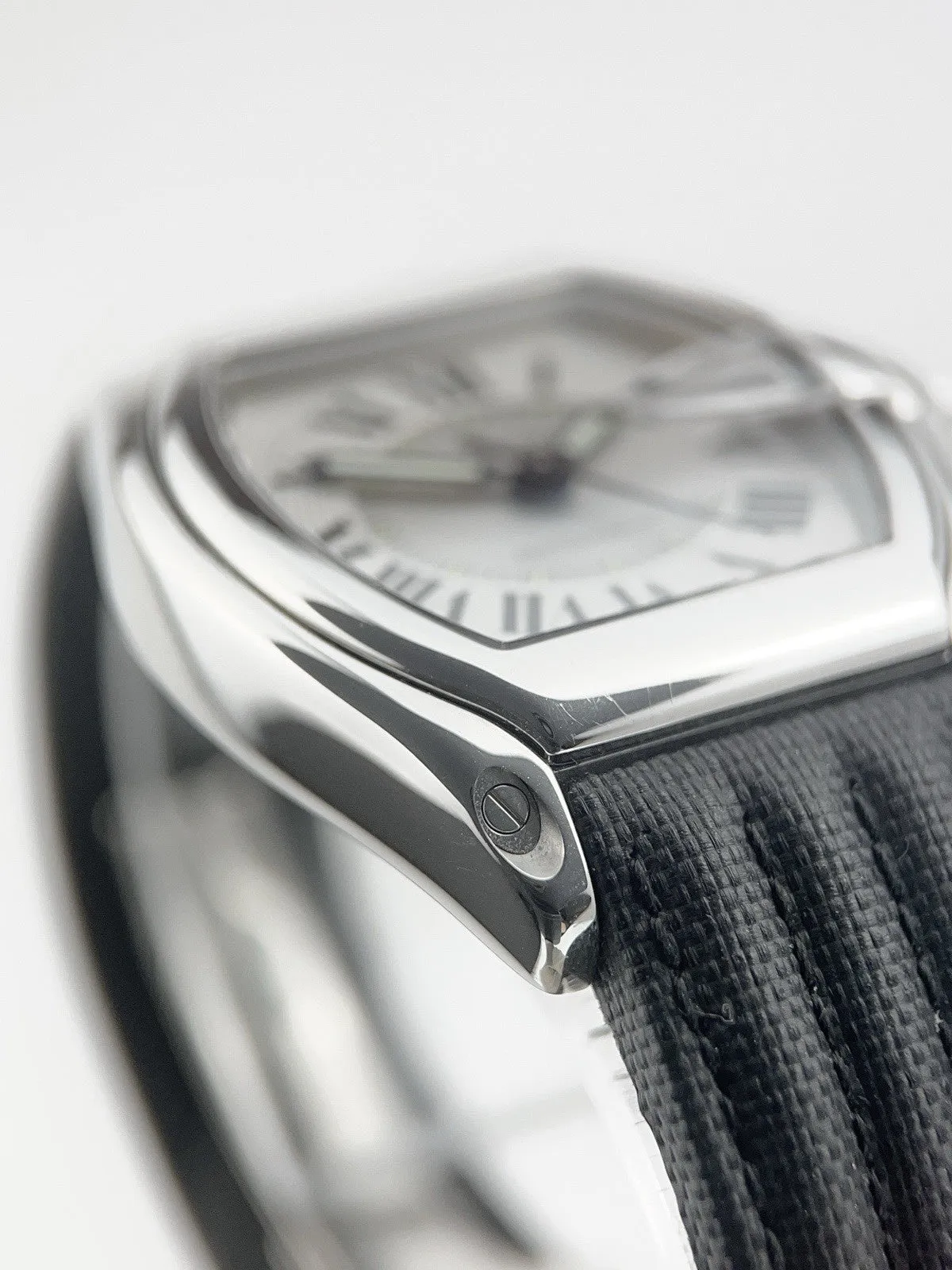 Cartier Roadster Steel Silver Roman Dial 38mm Automatic Men’s W62000V3