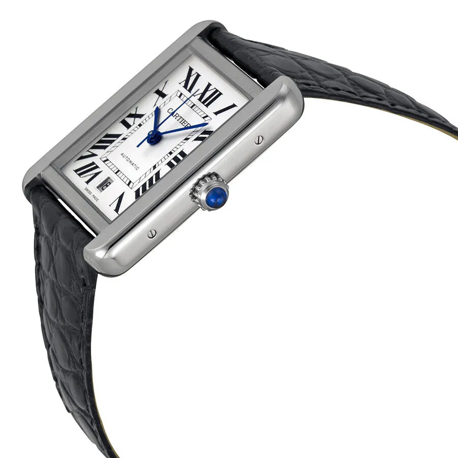 Cartier Tank Solo XL Automatic Silver Dial Men's Watch W5200027