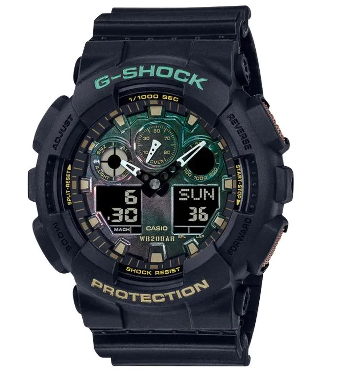 Casio G-Shock Duo Watch Black And Rust GA100RC-1A