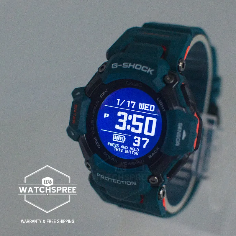 Casio G-Shock GBD-H2000 Lineup G-SQUAD Bluetooth¶¸ Tough Solar Multi-Sport Series Blue Resin Band Watch GBDH2000-2D GBD-H2000-2D GBD-H2000-2