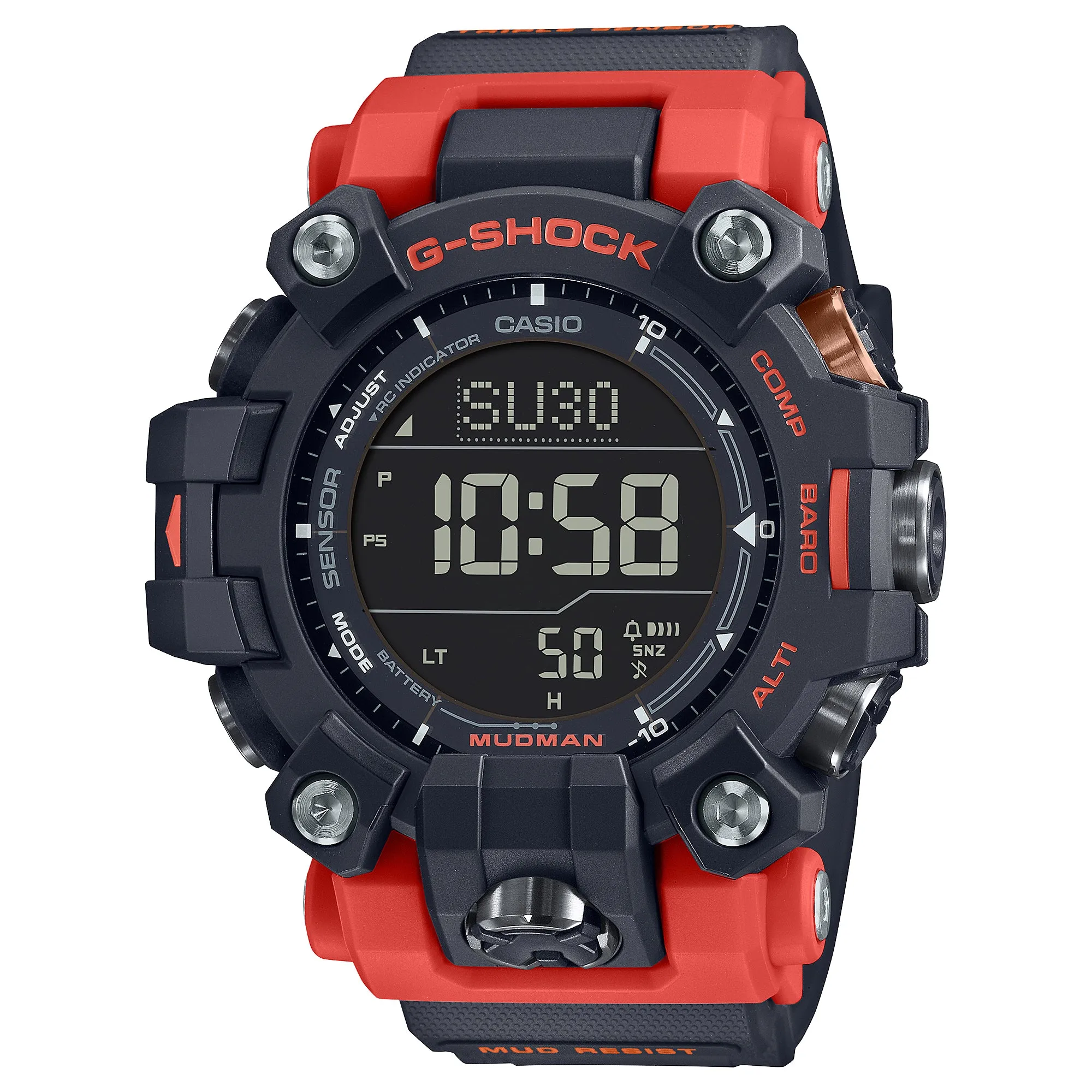 Casio G-Shock Master of G - Land Mudman Triple Sensor Tough Solar Bio-Based Watch GW9500-1A4 GW-9500-1A4