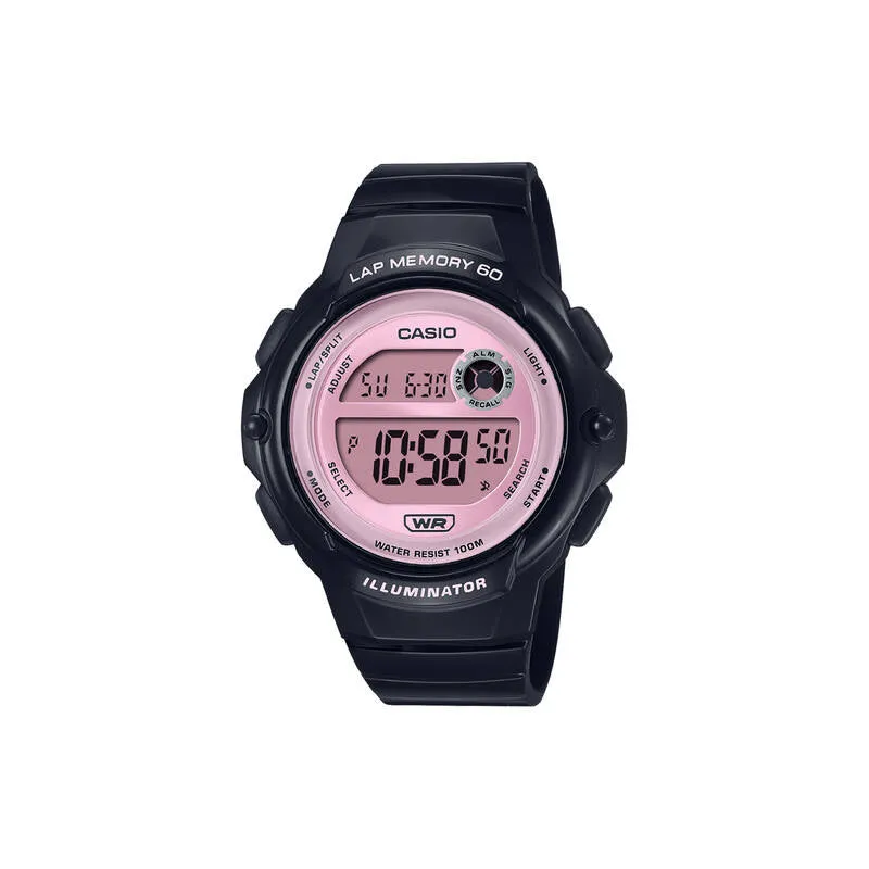 Casio LWS-1200H-1A2V Women Digital Watch Black Resin Strap