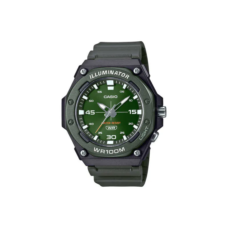 Casio Men Analog Watch MW-620H-3AV Black Resin Strap