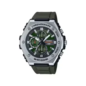 Casio MWA-300H-3A Men Chronograph Watch Black Resin Strap