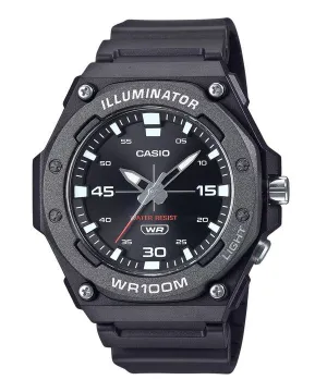 Casio Standard Analog Resin Strap Black Dial Quartz MW-620H-1A 100M Men's Watch