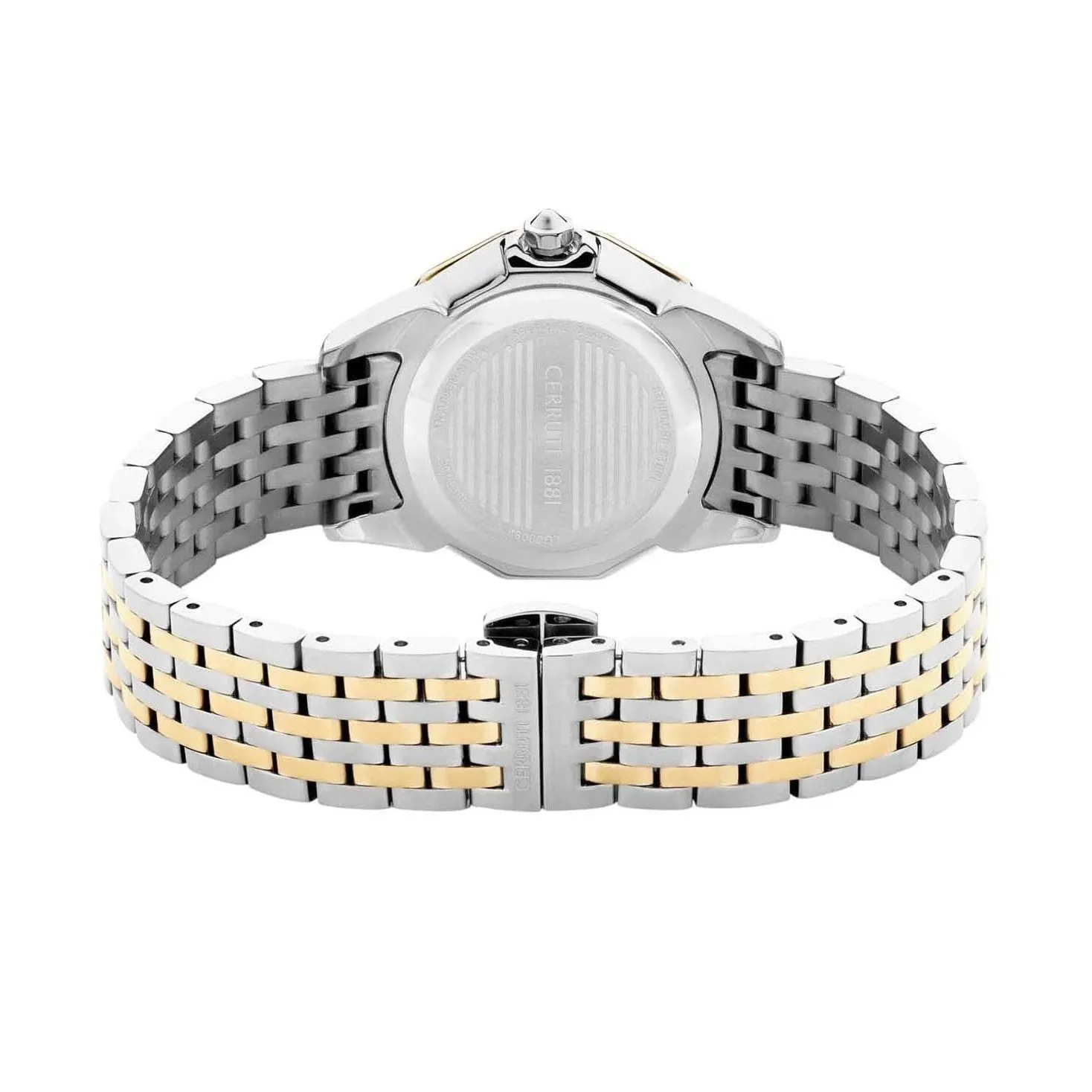 Cerruti 1881 Jesina Ladies White MOP Dial Stainless Steel Silver Gold Watch