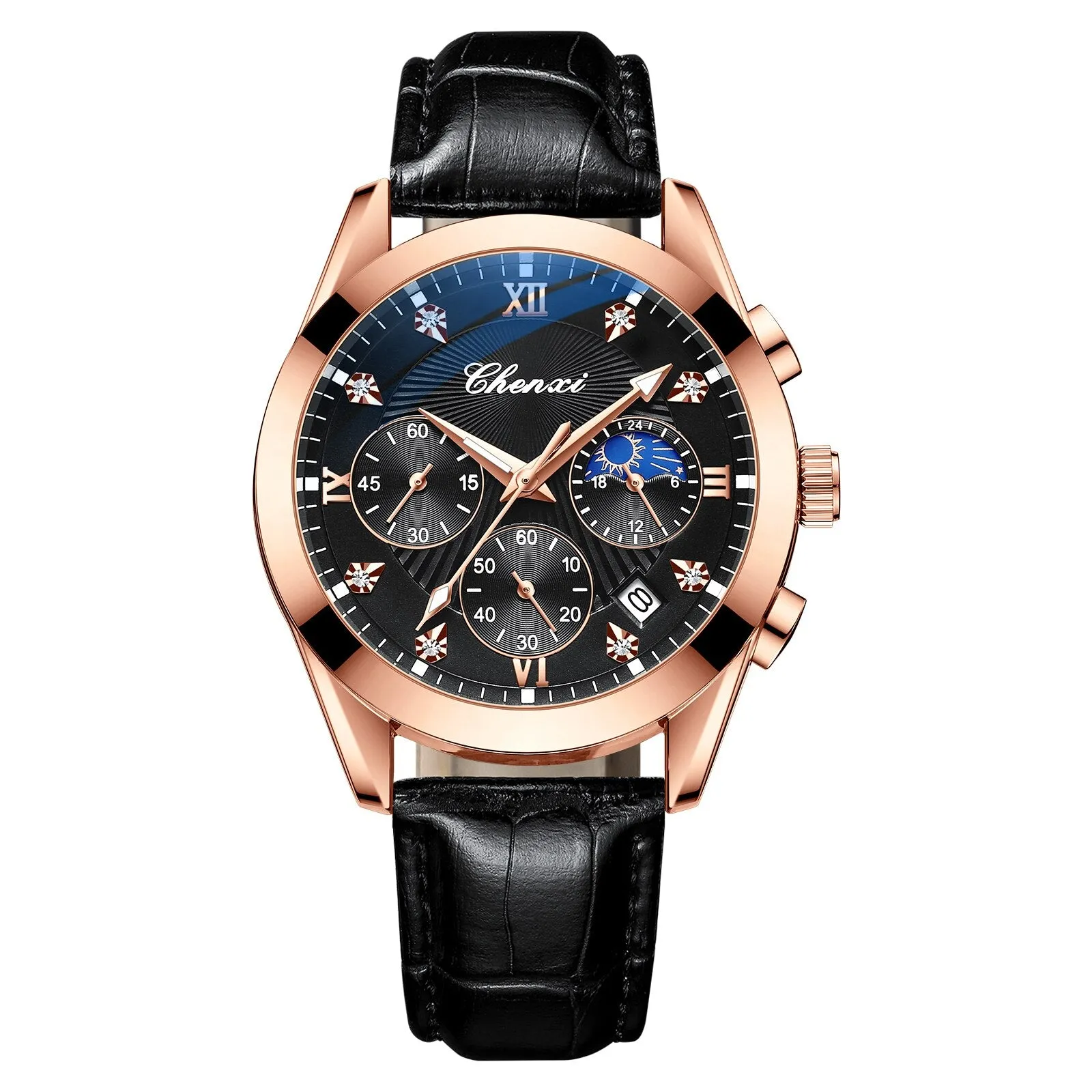 CHENXI Fashion Men Watches Sport Waterproof Luminous Chronograph Military Clock Luxury Brand Date Mens Quartz Wristwatches