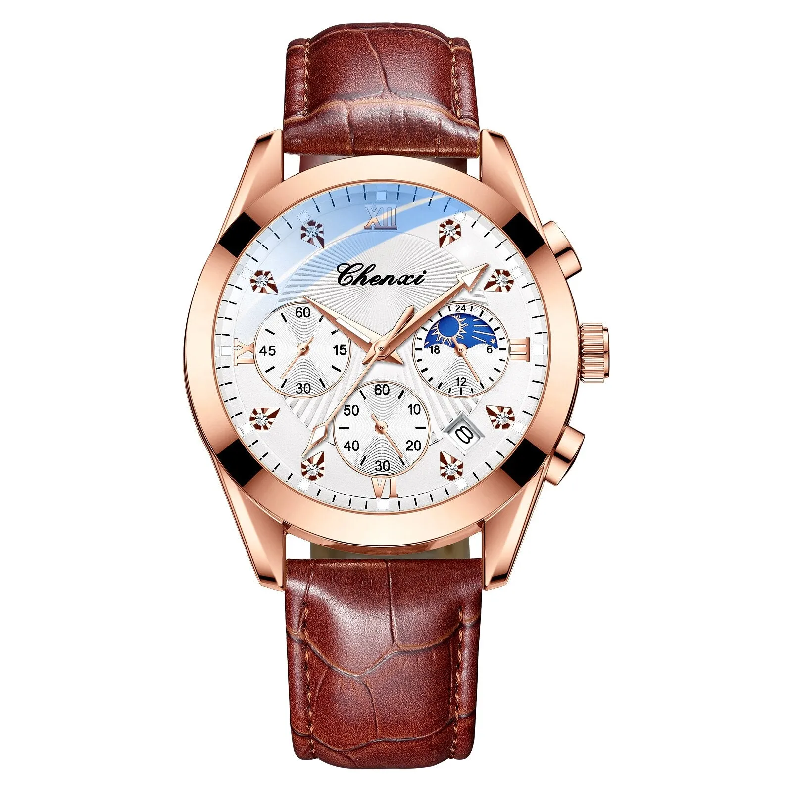 CHENXI Fashion Men Watches Sport Waterproof Luminous Chronograph Military Clock Luxury Brand Date Mens Quartz Wristwatches