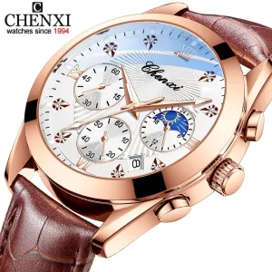 CHENXI Fashion Men Watches Sport Waterproof Luminous Chronograph Military Clock Luxury Brand Date Mens Quartz Wristwatches