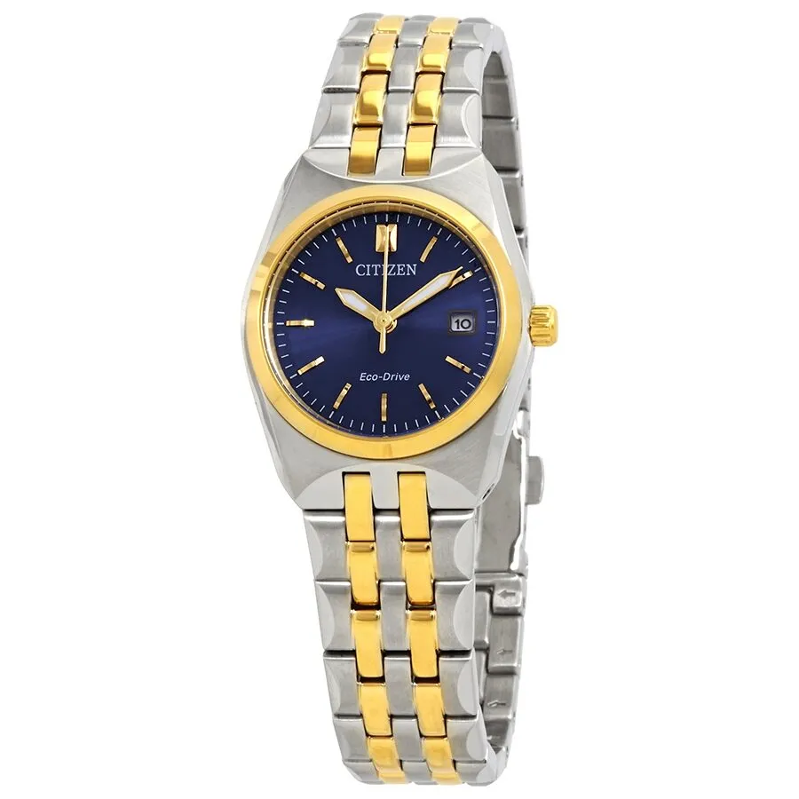 Citizen Corso Eco-Drive Blue Dial Two-tone Ladies Watch EW2294-53L