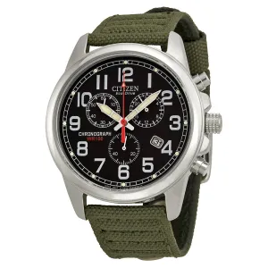 Citizen Eco-Drive Chronograph Black Dial Men's Watch AT0200-05E