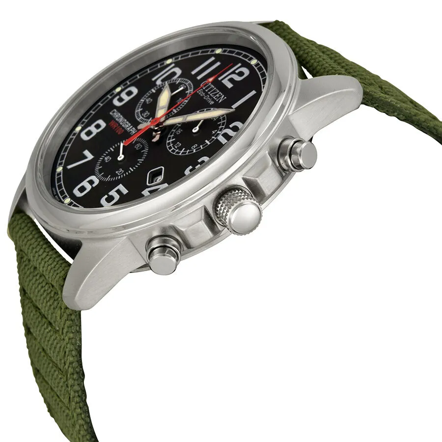 Citizen Eco-Drive Chronograph Black Dial Men's Watch AT0200-05E