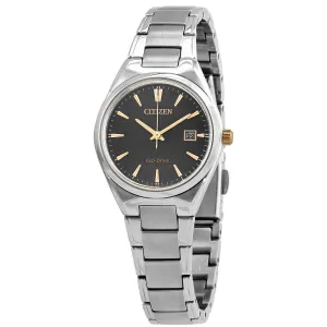 Citizen Eco-Drive Grey Dial Ladies Watch EW1970-55H