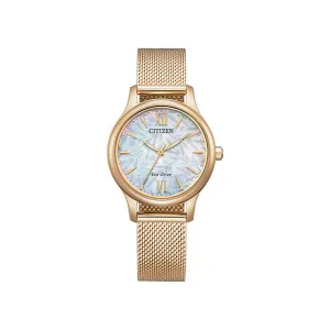 Citizen Ladies Rose Gold Eco-Drive Watch