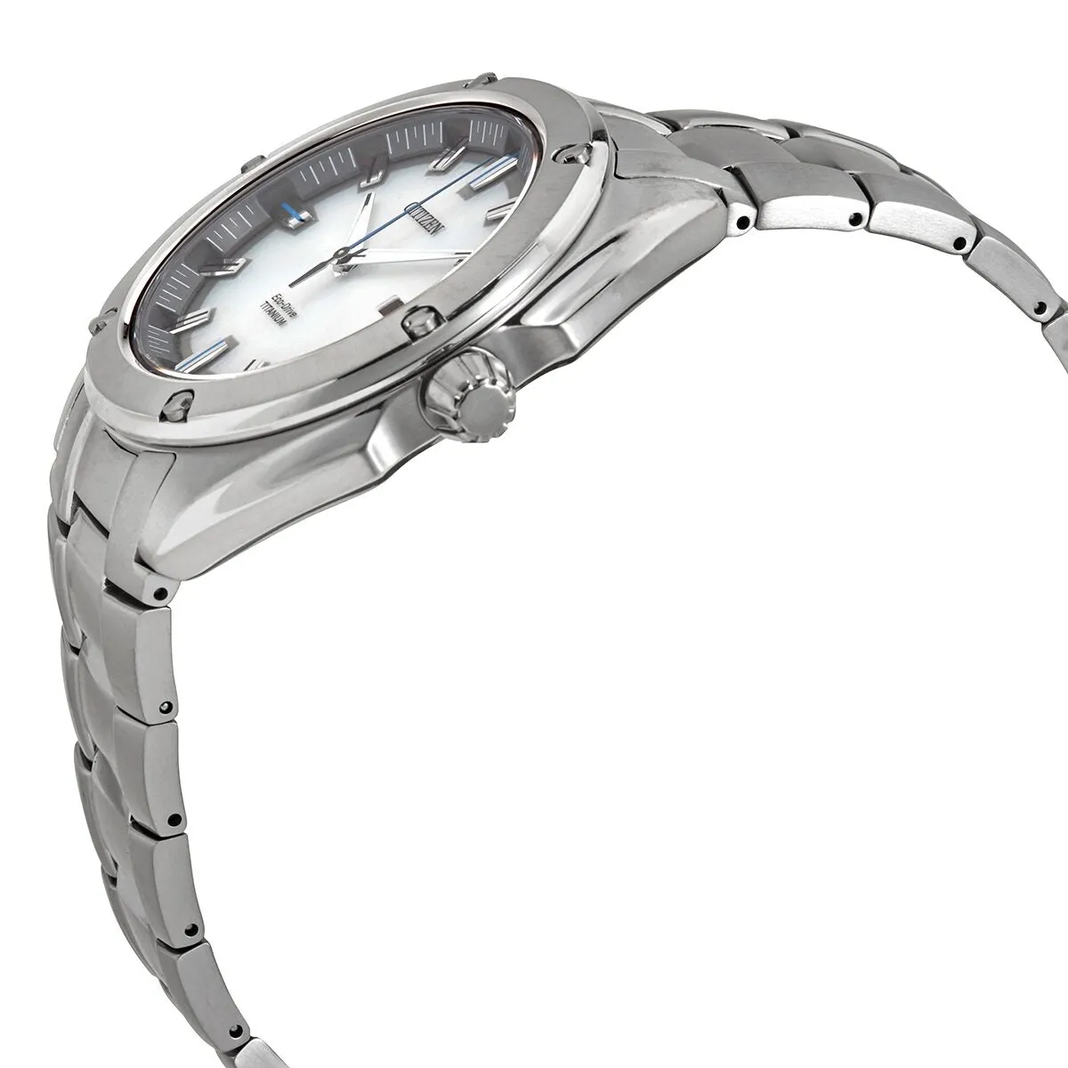 Citizen Titanium Eco-Drive White Dial Men's Watch BM7130-58A