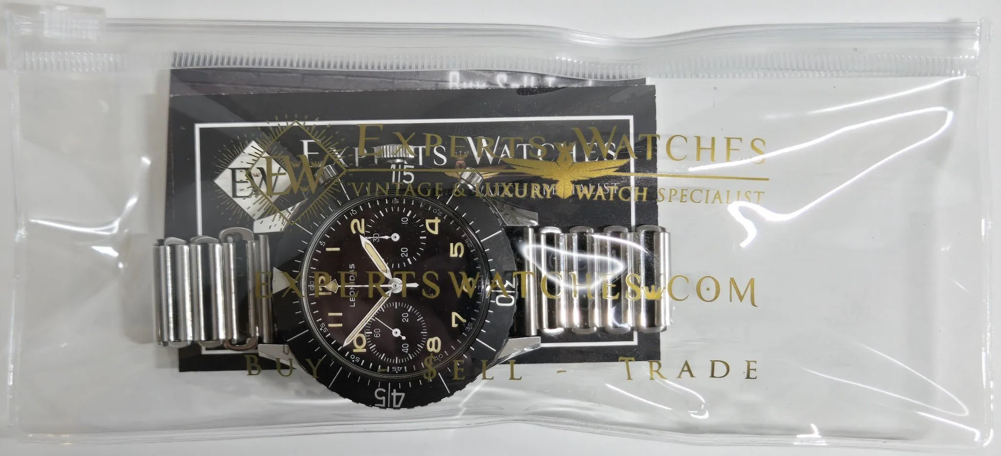 Clear Zipper Watch Pouch Case - Thick PVC - Experts Watches Logo