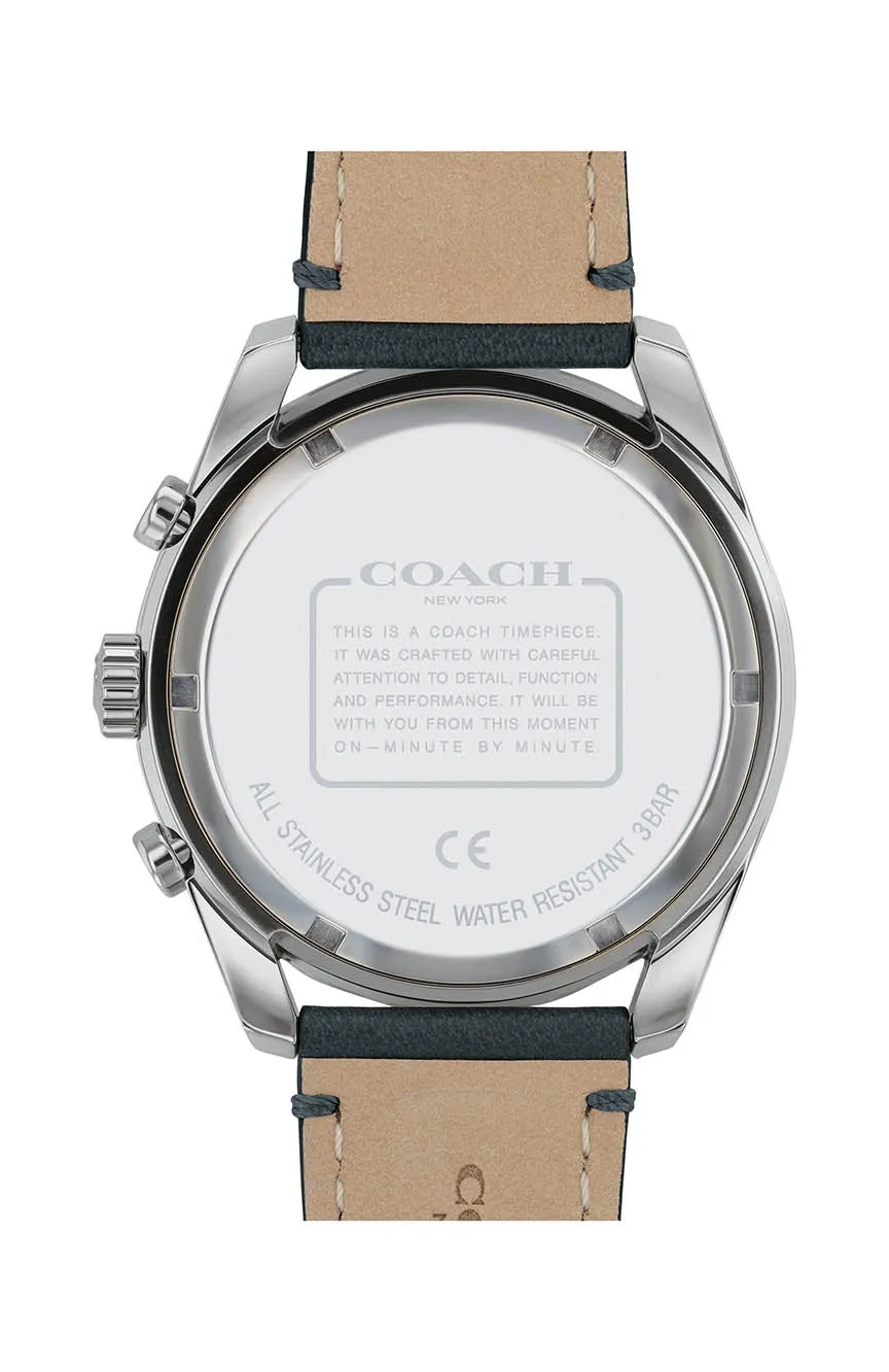 Coach Preston Green Dial Black Strap Men's Watch 14602512