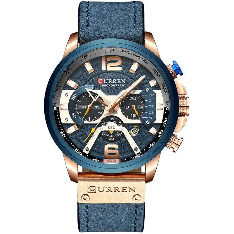 Curren Men's Hot Luxury Chronograph Quartz Wrist Watch For Men 8329