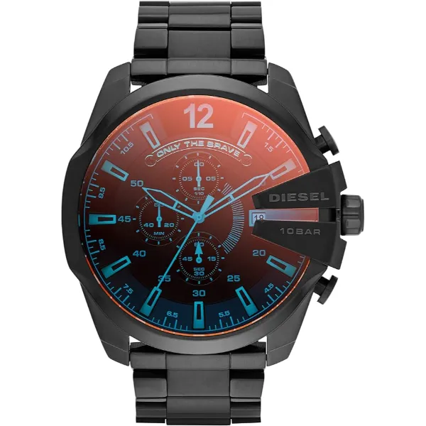Diesel Black Stainless Steel Black Dial Quartz Watch for Gents - DZ4318