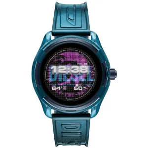 Diesel Fadelite Blue Transparent Silicone Strap Strap Full Colour Display Dial Unisex Smartwatch - Diesel DZT 2020
