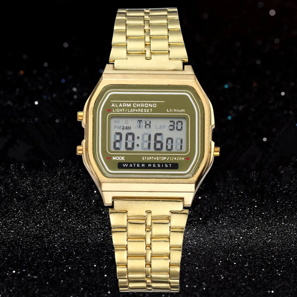 Digital LED Watch for Men & Women - Multifunction Waterproof Electronic Clock with Alarm & Stopwatch