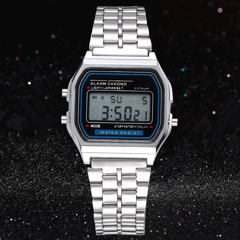 Digital LED Watch for Men & Women - Multifunction Waterproof Electronic Clock with Alarm & Stopwatch
