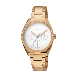Esprit Ladies Stainless Steel Watch With White Dial