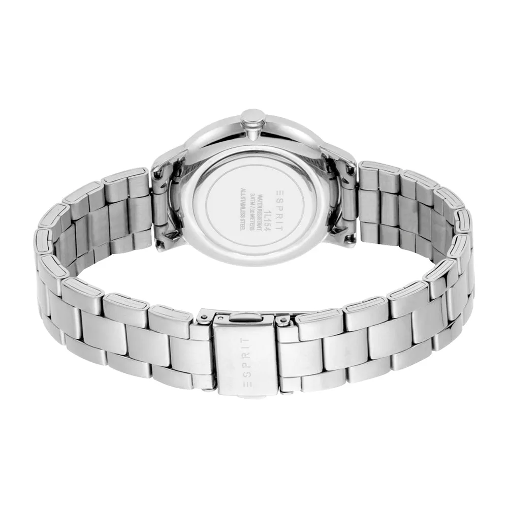 Esprit Ladies Watch Ss Case &Â  Bracelet With Silver Color Dial