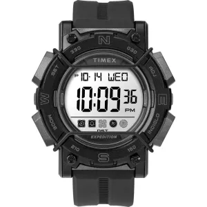 Expedition Digital Face 47mm - White Screen w/Black Resin Strap