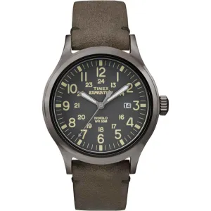 Expedition Scout Metal - Brown Leather/Gray Dial