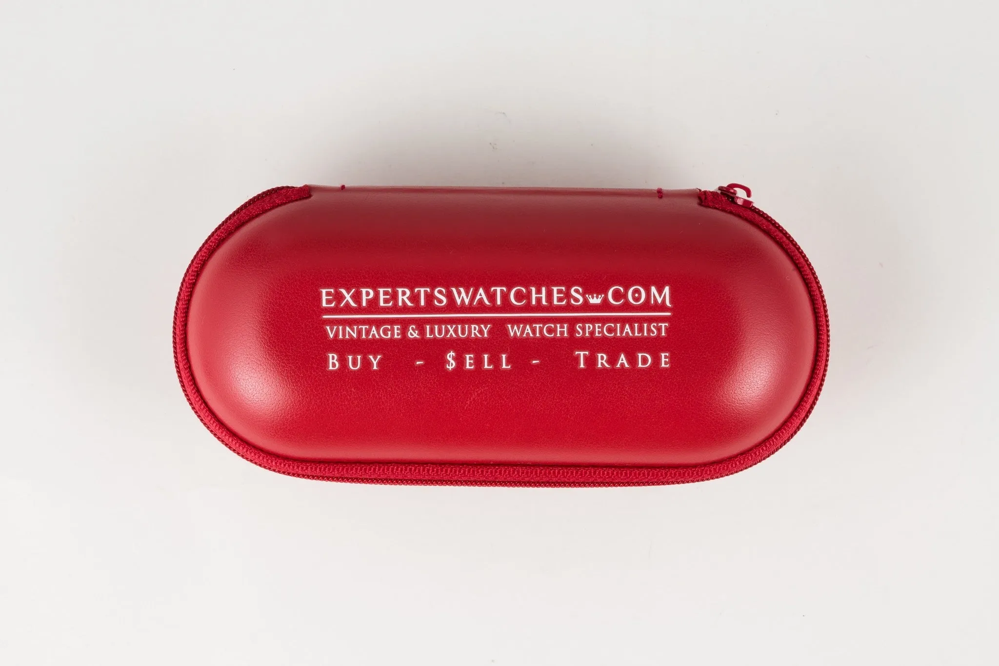 Experts Watches Travel Service Case - Red Watch Box with Foam Inserts