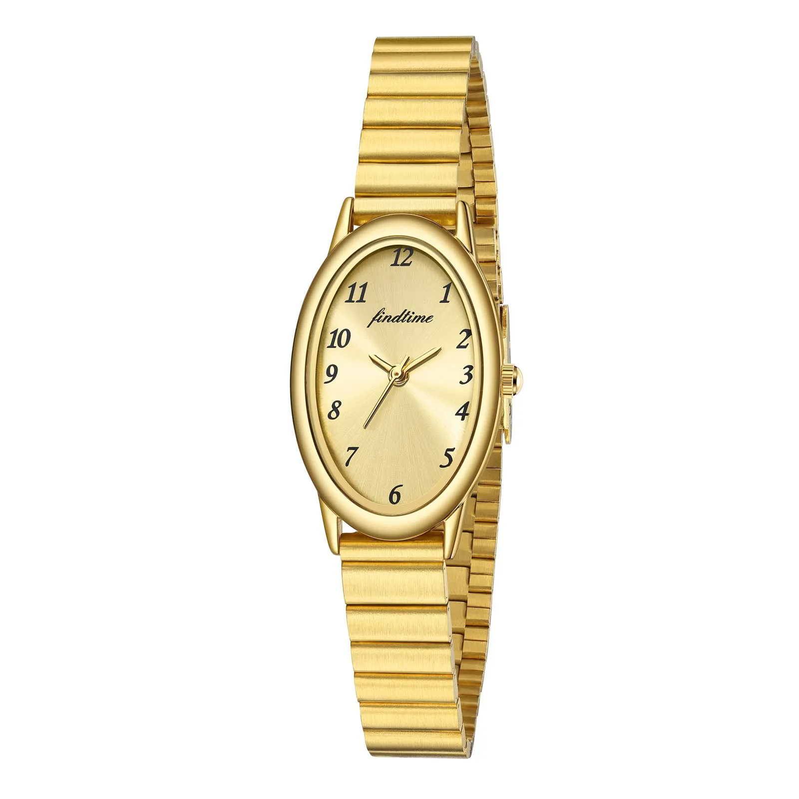 Findtime Ladies Watches Gold Watches for Women with Adjustable Watchband-A3005