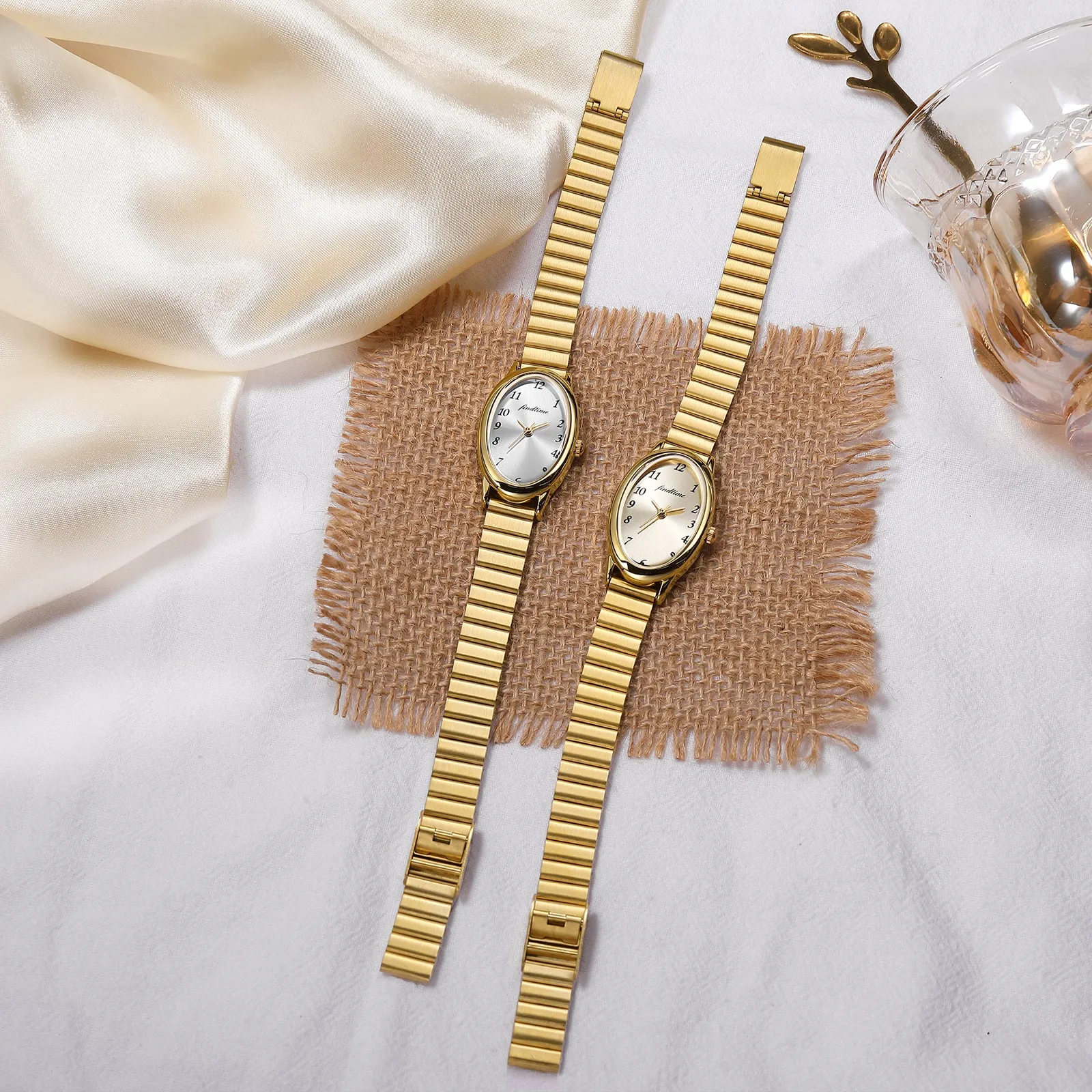 Findtime Ladies Watches Gold Watches for Women with Adjustable Watchband-A3005