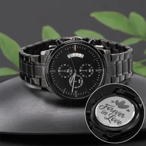 Forever in Love Engraved Black Watch