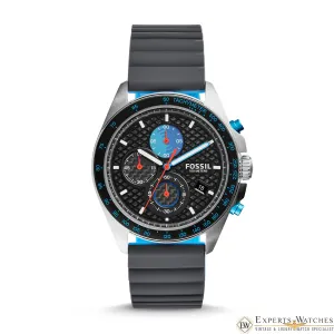 FOSSIL SPORT 54 CHRONOGRAPH GRAY SILICONE WATCH CH3079P Quick Release Strap Dive