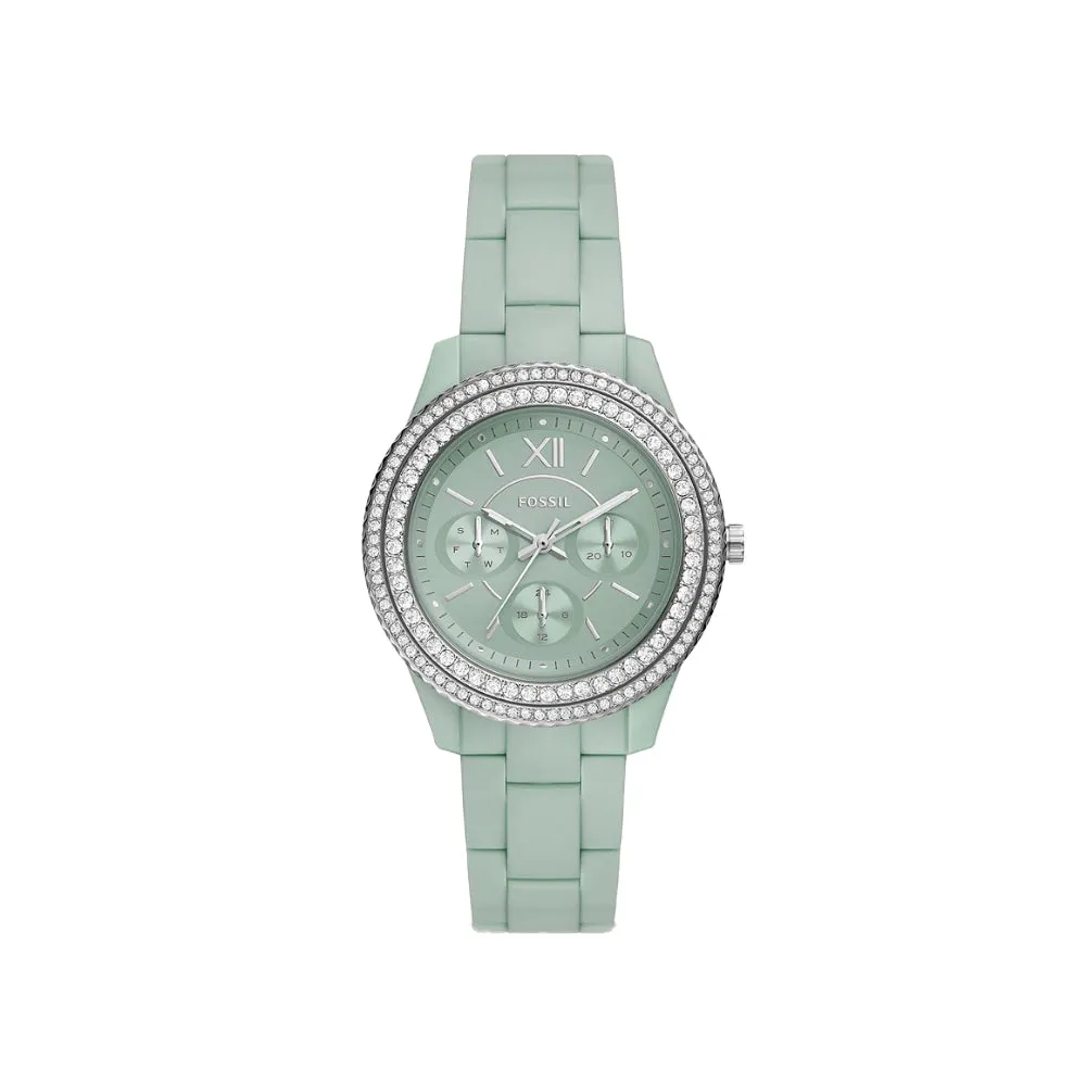 Fossil Stella Women's Multifunction Green Castor Oil Watch
