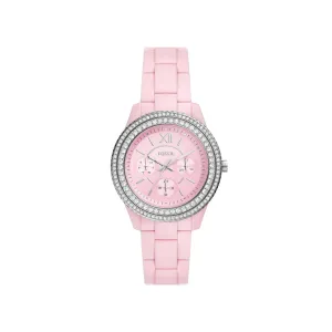 Fossil Stella Women's Multifunction Pink Castor Oil Watch