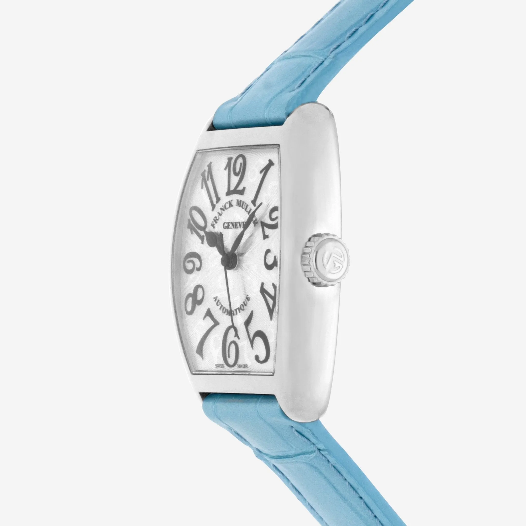 Franck Muller Cintrée Curvex 18K White Gold Automatic Unisex Watch 7500SCATFO