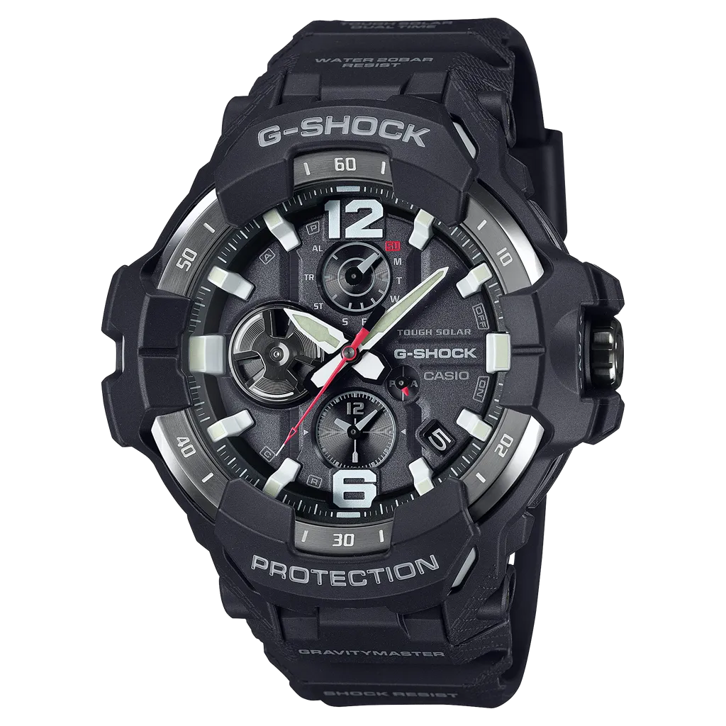G-Shock Stainless Steel Black Index/Arabic Dial Master Of G- Air Gravitymaster GRB300EC-1A