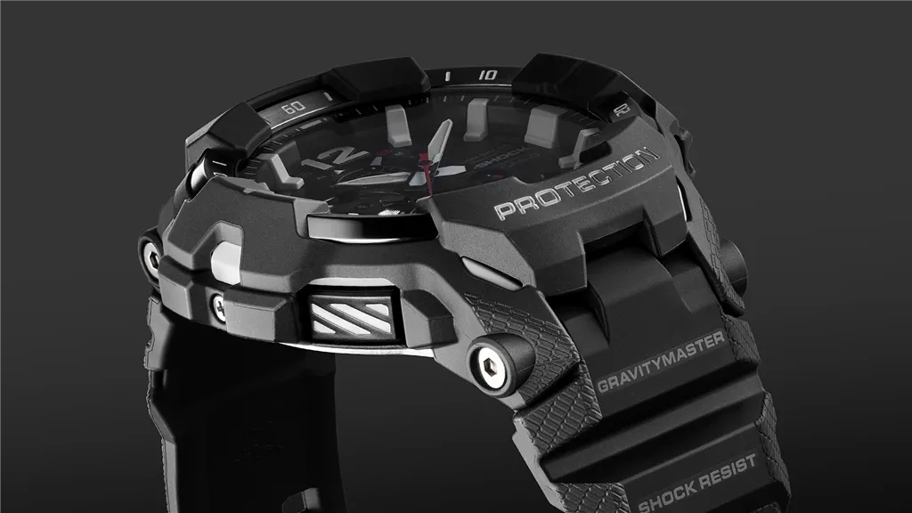 G-Shock Stainless Steel Black Index/Arabic Dial Master Of G- Air Gravitymaster GRB300EC-1A