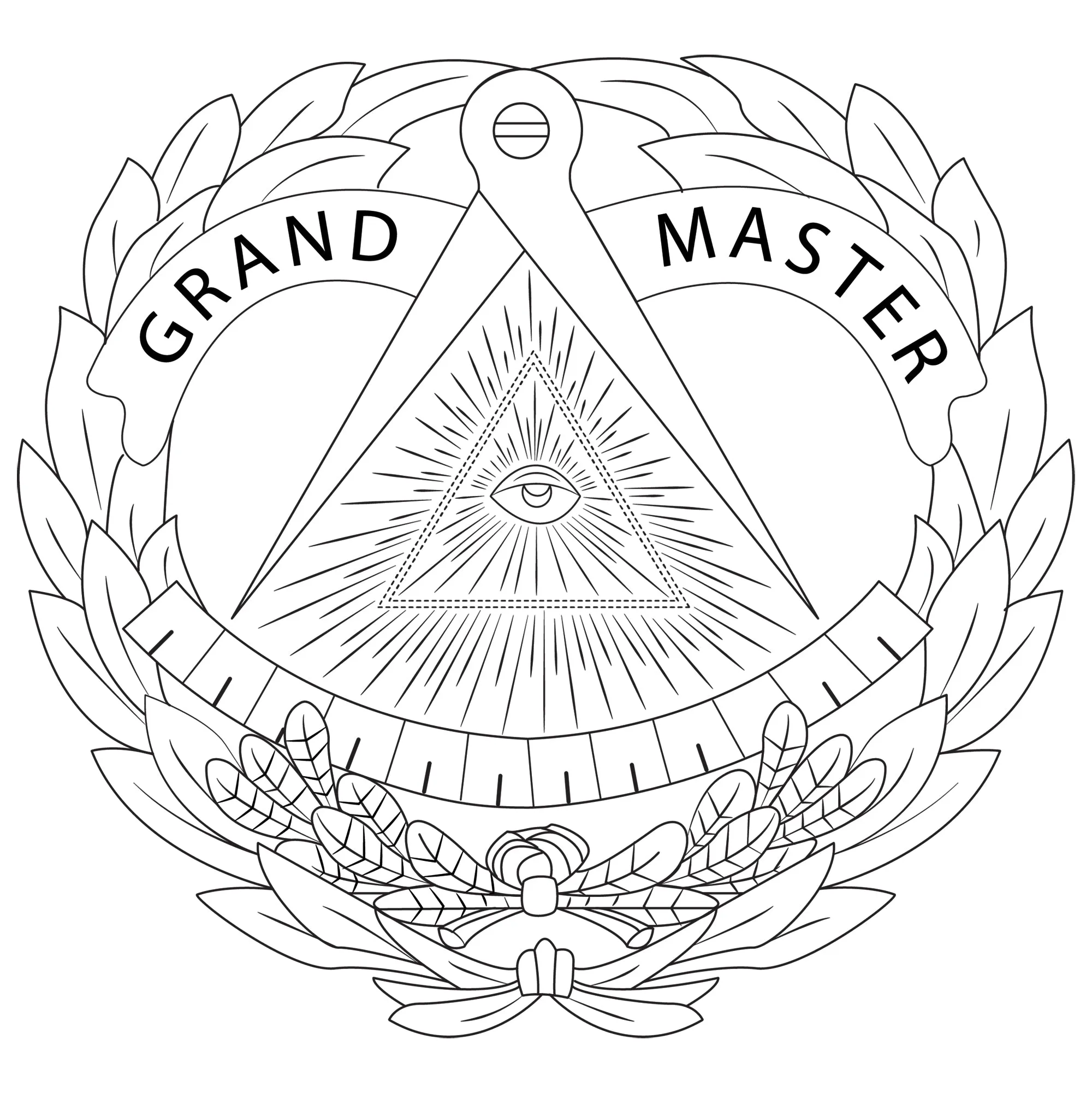 Grand Master Blue Lodge Watch Case - (8 Slots)