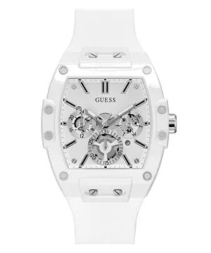 Guess Phoenix White Silicone Strap Men's Watch GW0203G2